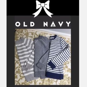 🎀(3)Old Navy Girls Sweater Bundle Grey Blue White